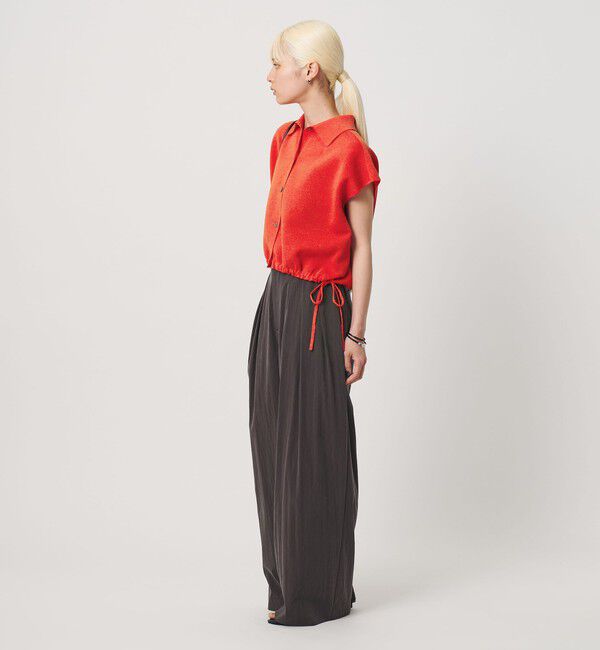 BEAUTY&YOUTH UNITED ARROWS「ヘムドローストリング シャツカーディガン ウォッシャブル」|ニット・セーター|