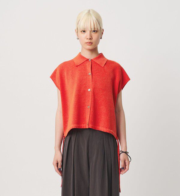 BEAUTY&YOUTH UNITED ARROWS「ヘムドローストリング シャツカーディガン ウォッシャブル」|ニット・セーター|
