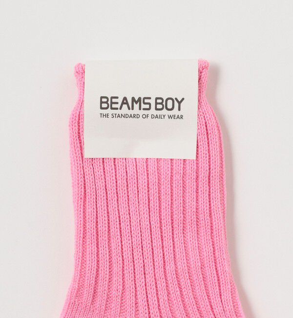BEAMSBOY「1/2ソリッド リブ ソックス」|ソックス|