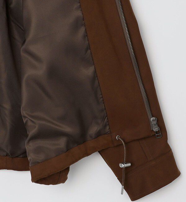 SHIPS any「SHIPS any: フェイクスエード(ポリエステル) バックタック ドロスト ショート ブルゾン◇」|ブルゾン・スタジャン|