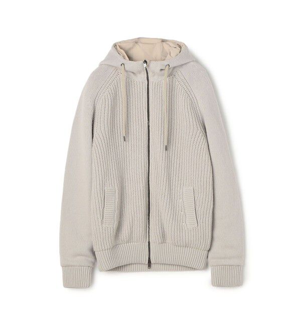 TOMORROWLAND BUYING WEAR「HERNO フーデッド ニットブルゾン」|ブルゾン・スタジャン|13 ライトグレー