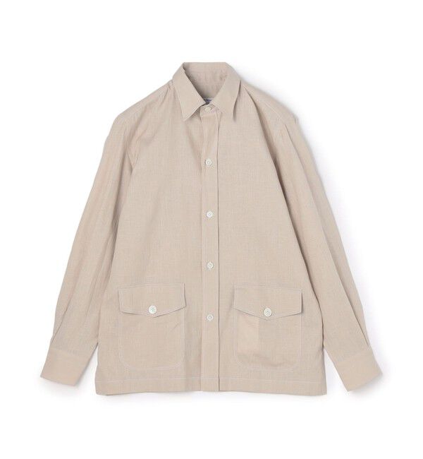TOMORROWLAND BUYING WEAR「ERRICO FORMICOLA ALBERTO リネンオーバーシャツ」|シャツ・ブラウス|41 ライトベージュ