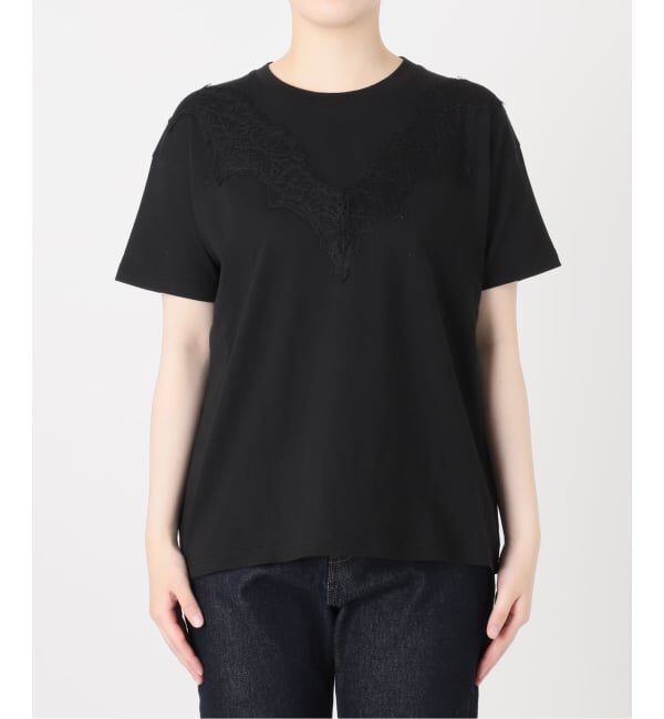 SLOBE IENA「《WEB限定/追加予約》アイラッシュレースTシャツ」|Tシャツ・カットソー|