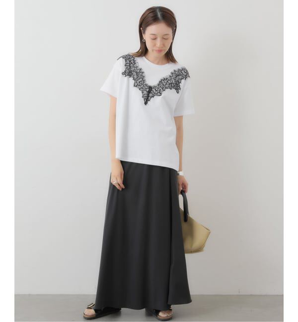 SLOBE IENA「《WEB限定/追加予約》アイラッシュレースTシャツ」|Tシャツ・カットソー|