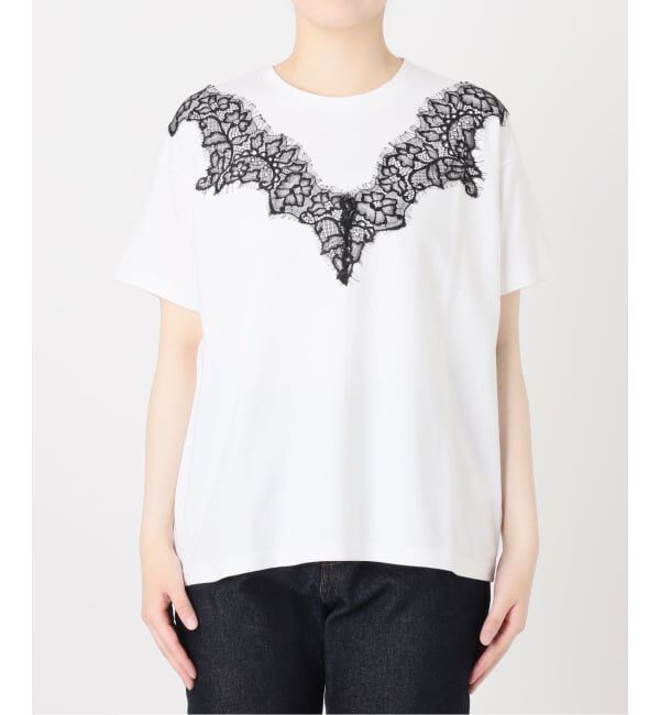 SLOBE IENA「《WEB限定/追加予約》アイラッシュレースTシャツ」|Tシャツ・カットソー|