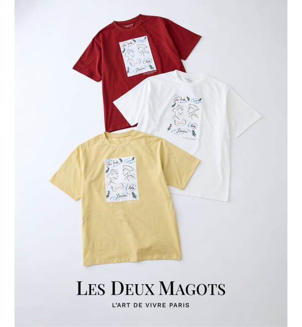 EDIFICE「《予約》LES DEUX MAGOTS (ドゥマゴ)  アートTシャツ」|Tシャツ・カットソー|