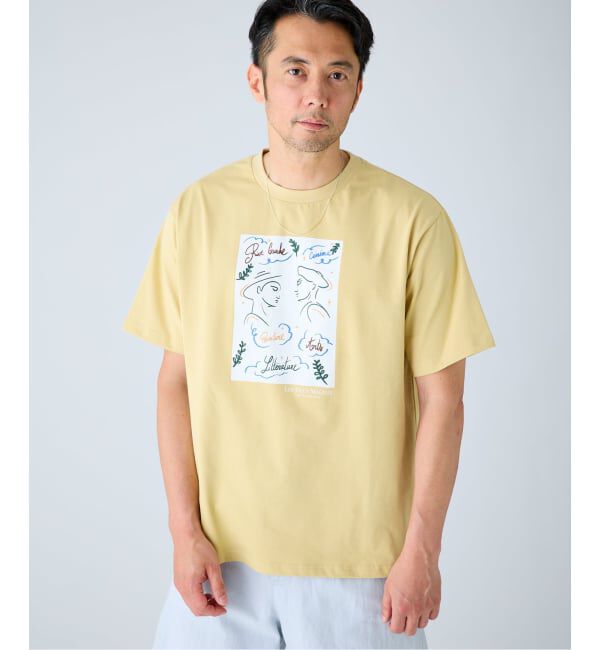 EDIFICE「《予約》LES DEUX MAGOTS (ドゥマゴ)  アートTシャツ」|Tシャツ・カットソー|
