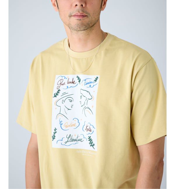 EDIFICE「《予約》LES DEUX MAGOTS (ドゥマゴ)  アートTシャツ」|Tシャツ・カットソー|