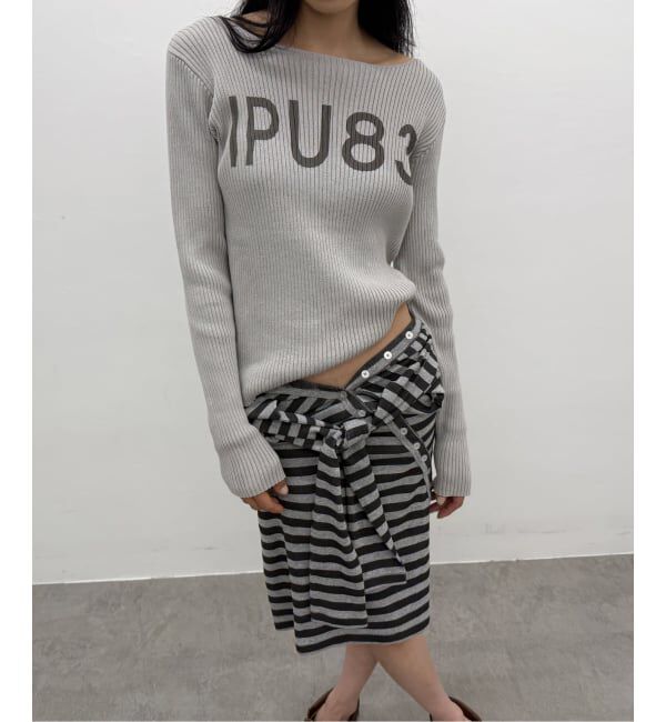 Oriens JOURNAL STANDARD「IPU83 ロゴニット」|ニット・セーター|