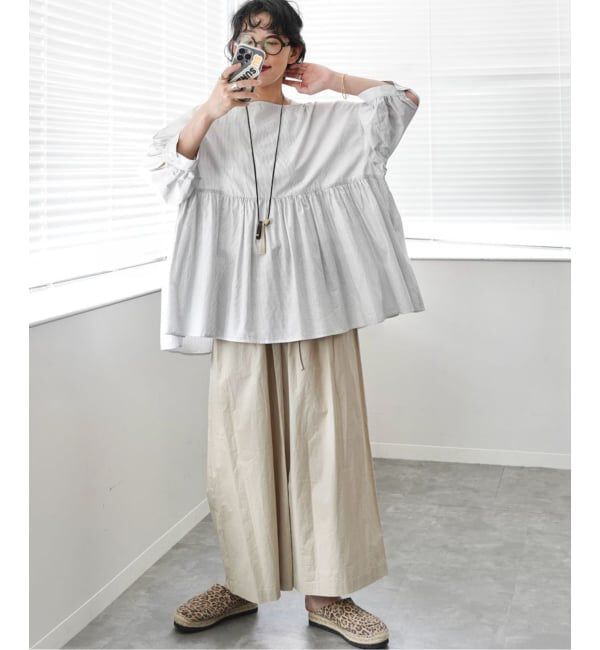journal standard luxe「タイプワッシャーギャザーブラウス」|シャツ・ブラウス|