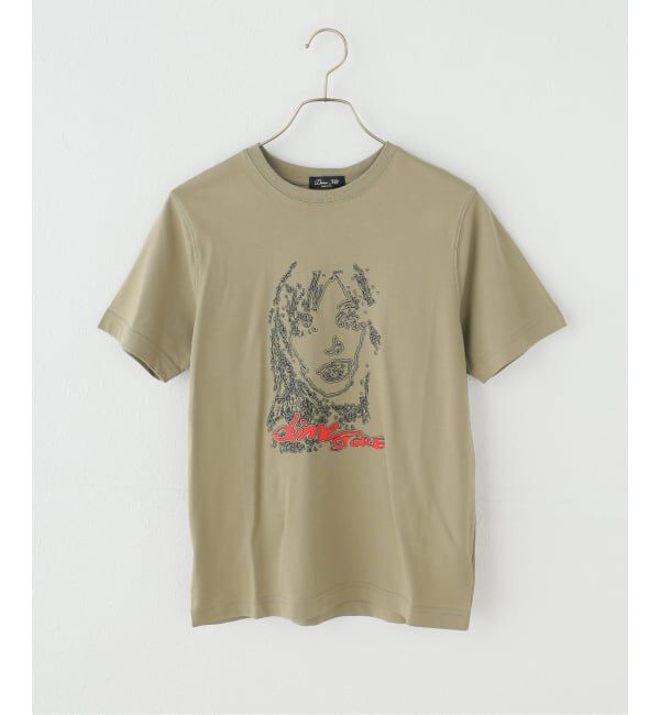 Oriens JOURNAL STANDARD「【Dime/ダイム】ABSTRACT T-SHIRT」|Tシャツ・カットソー|カーキ A