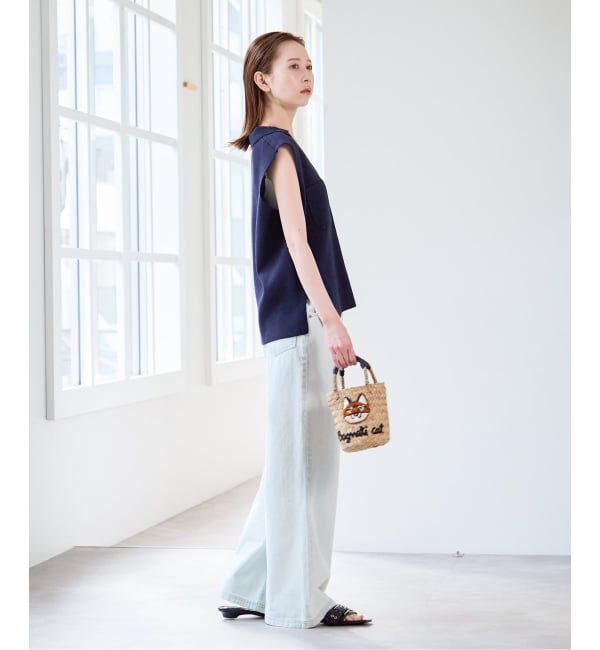 U by SPICK&SPAN「ブークレノースリーブニット」|ニット・セーター|