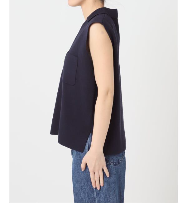 U by SPICK&SPAN「ブークレノースリーブニット」|ニット・セーター|