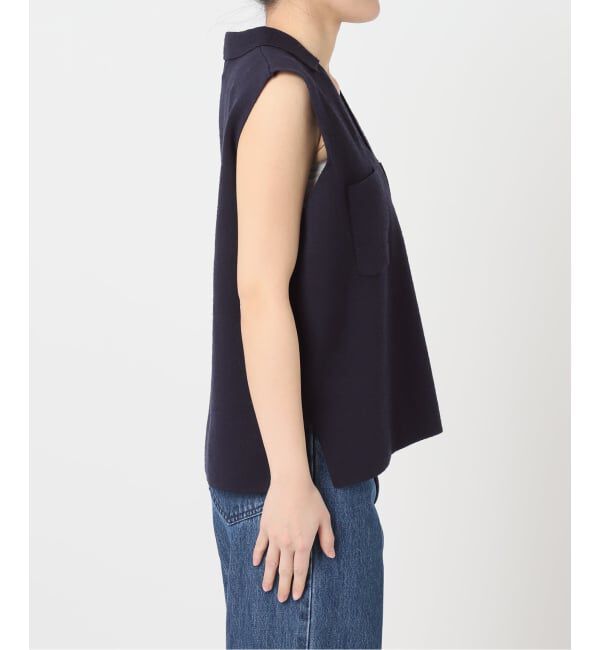 U by SPICK&SPAN「ブークレノースリーブニット」|ニット・セーター|