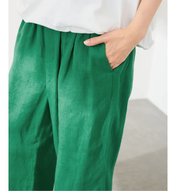 FRAMeWORK「LINEN EASY パンツ」|スラックス|