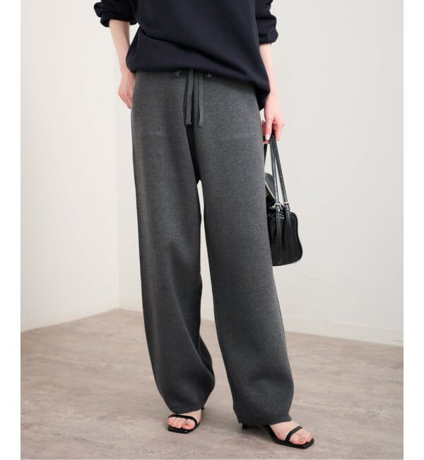 U by SPICK&SPAN「《予約》スウェットライクニットパンツ」|その他|