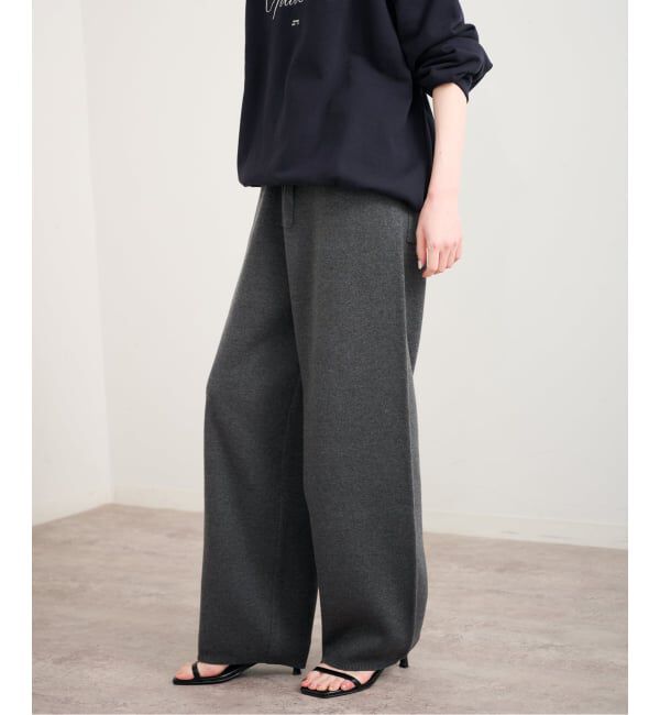U by SPICK&SPAN「《予約》スウェットライクニットパンツ」|その他|