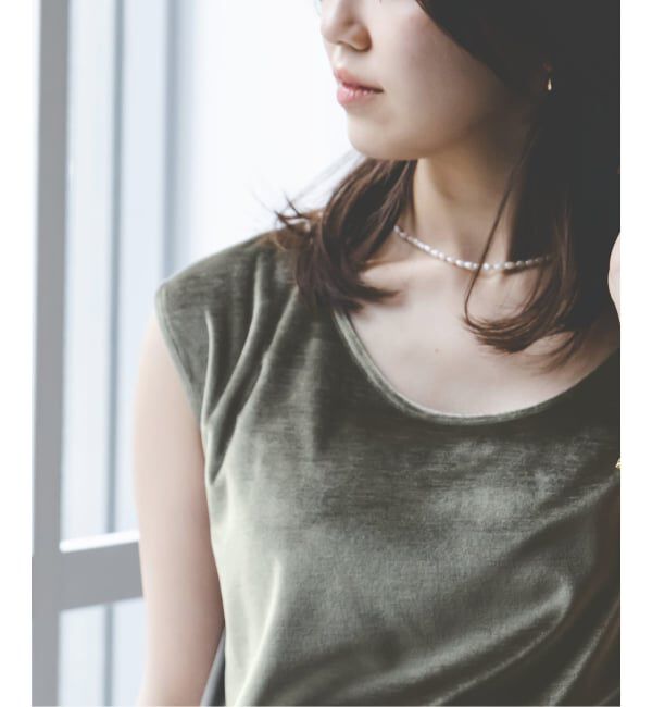 NOBLE「《予約》ベロア2WAYタンク」|Tシャツ・カットソー|