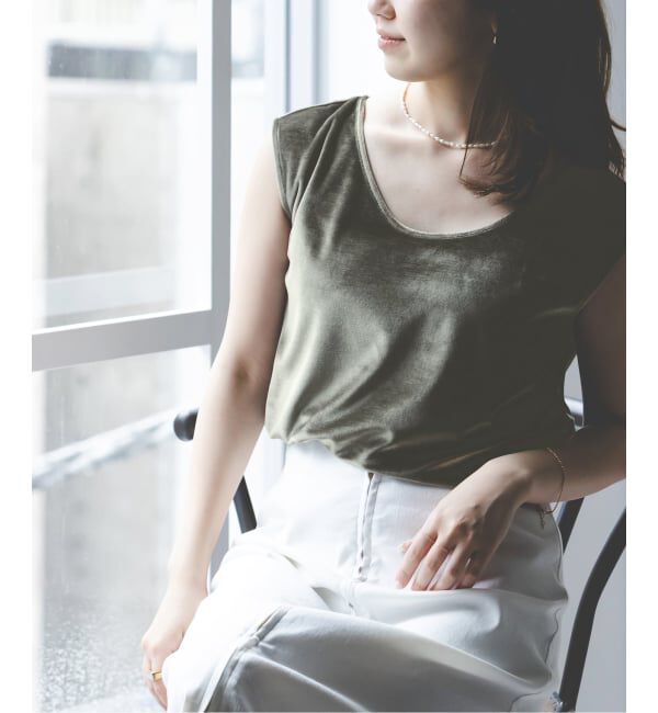 NOBLE「《予約》ベロア2WAYタンク」|Tシャツ・カットソー|