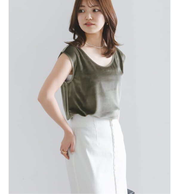 NOBLE「《予約》ベロア2WAYタンク」|Tシャツ・カットソー|
