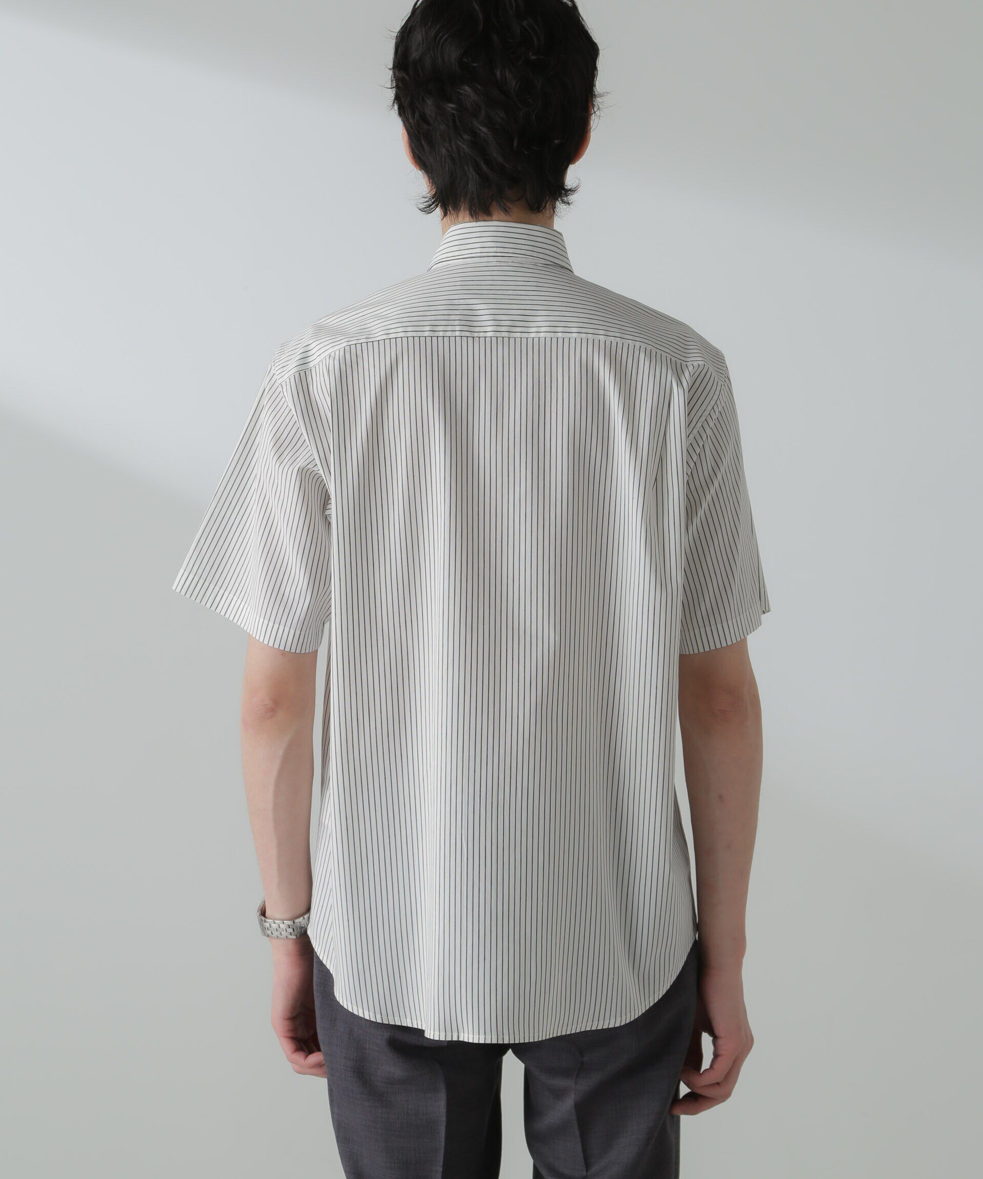 nano･universe「「ICE FLOW LINEN」バリエーションシャツ 半袖」|シャツ・ブラウス|
