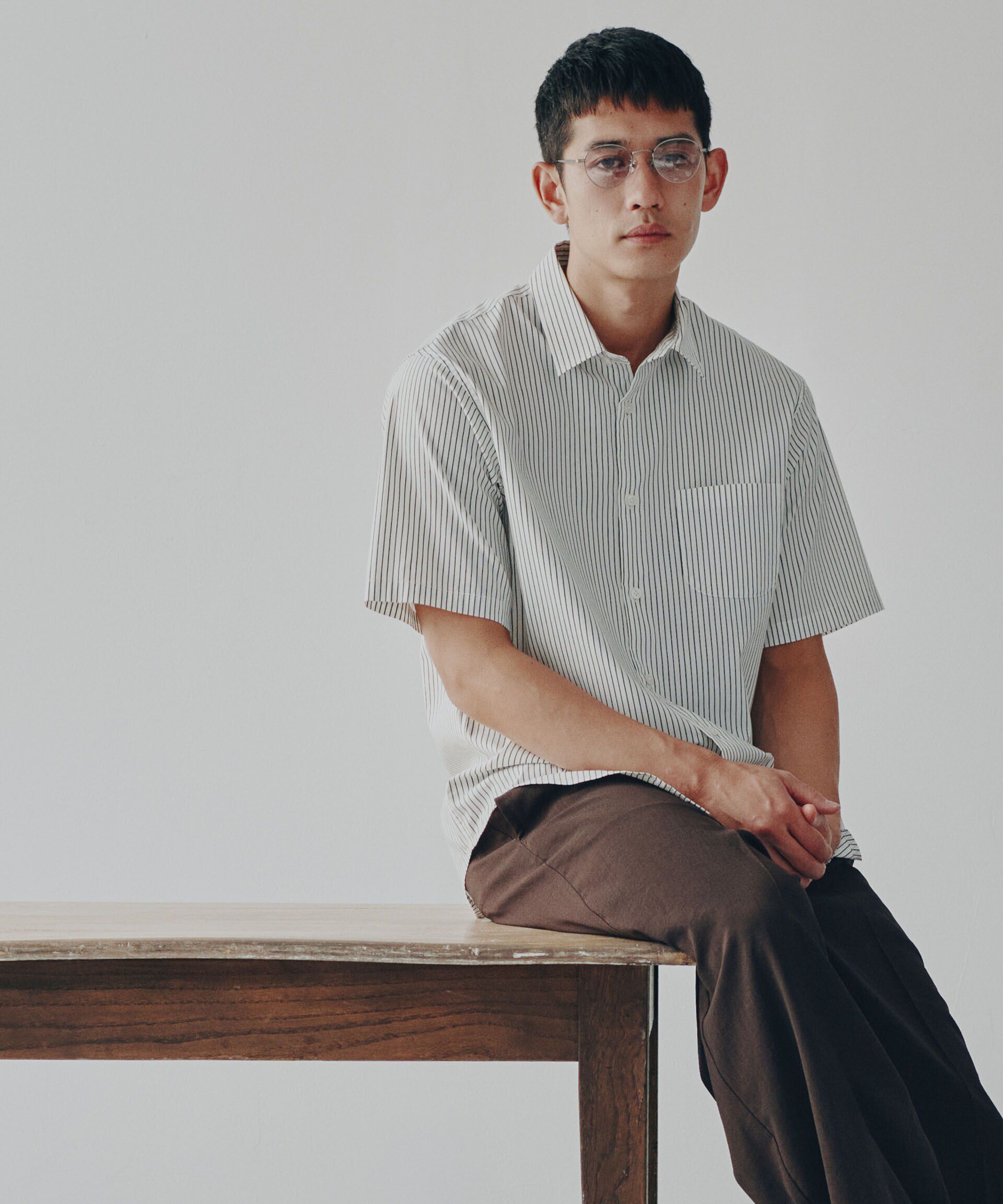 nano･universe「「ICE FLOW LINEN」バリエーションシャツ 半袖」|シャツ・ブラウス|