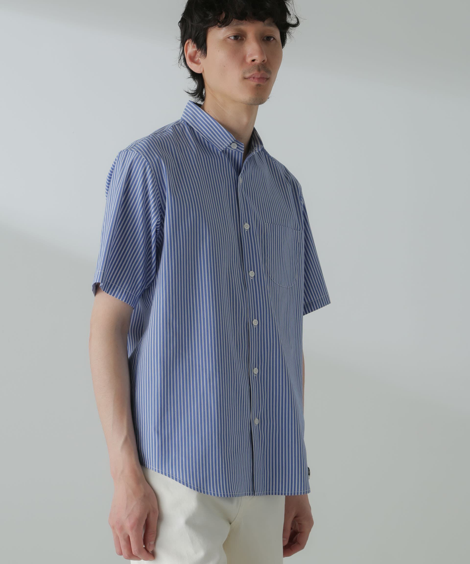 nano･universe「「ICE FLOW LINEN」バリエーションシャツ 半袖」|シャツ・ブラウス|