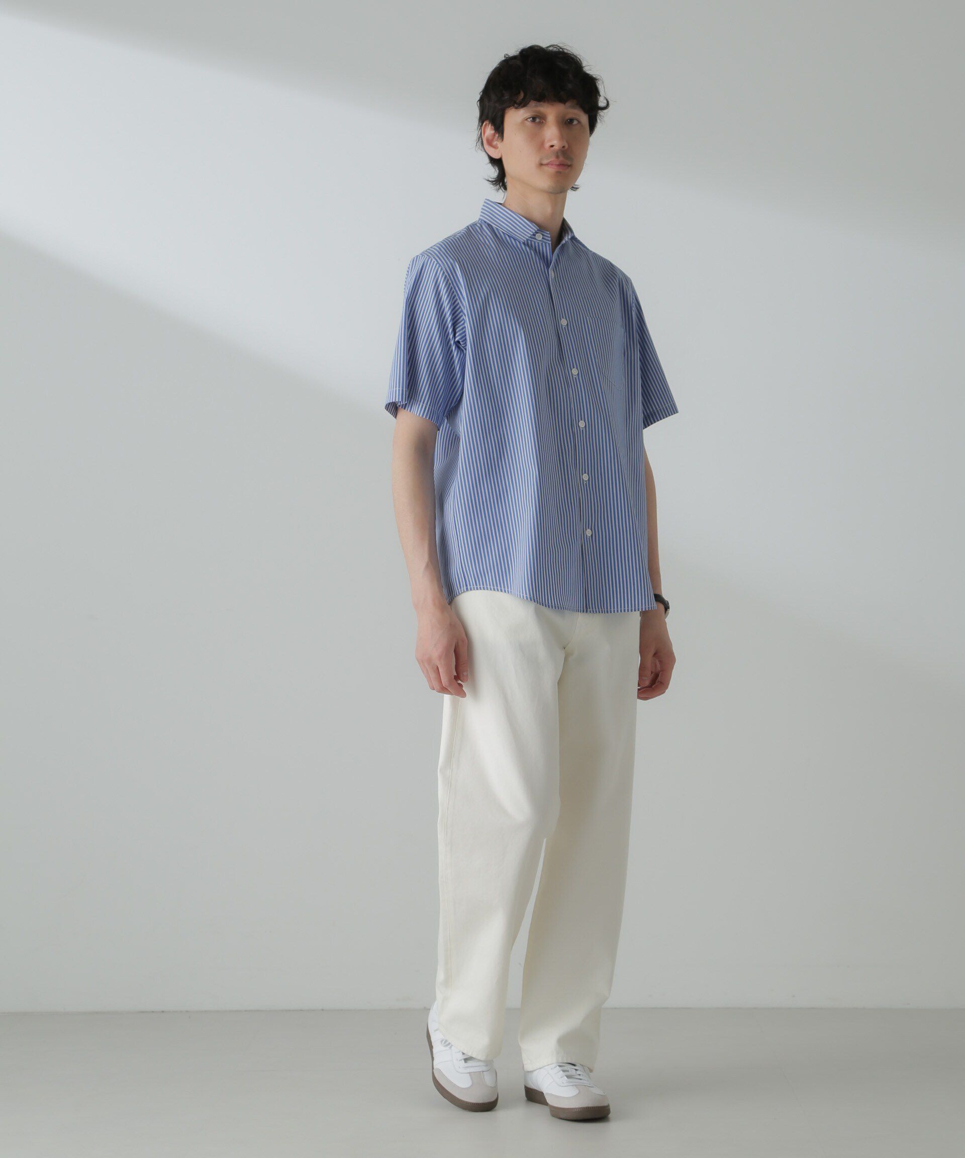 nano･universe「「ICE FLOW LINEN」バリエーションシャツ 半袖」|シャツ・ブラウス|