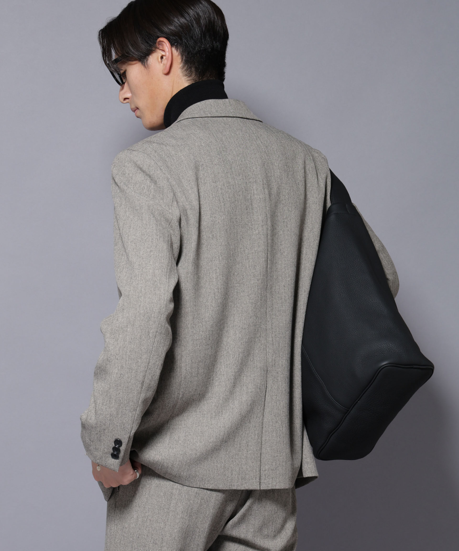 nano･universe「｢N JACKET BASIC｣ 洗えるMIXツイードストレッチジャケット(セットアップ可)」|スーツ|