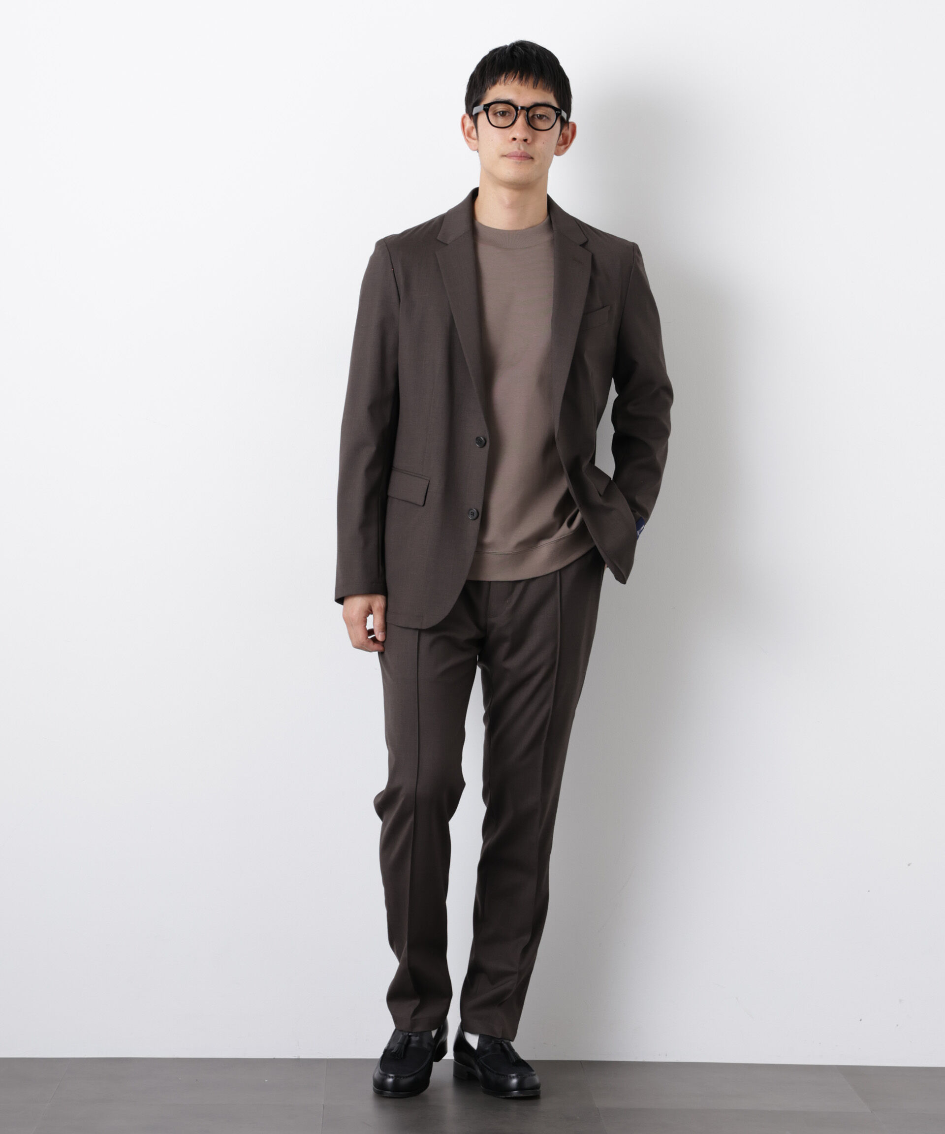 nano･universe「｢DamerinoSelect｣JAPANfabricウールストレッチパンツ（セットアップ可）」|スーツ|
