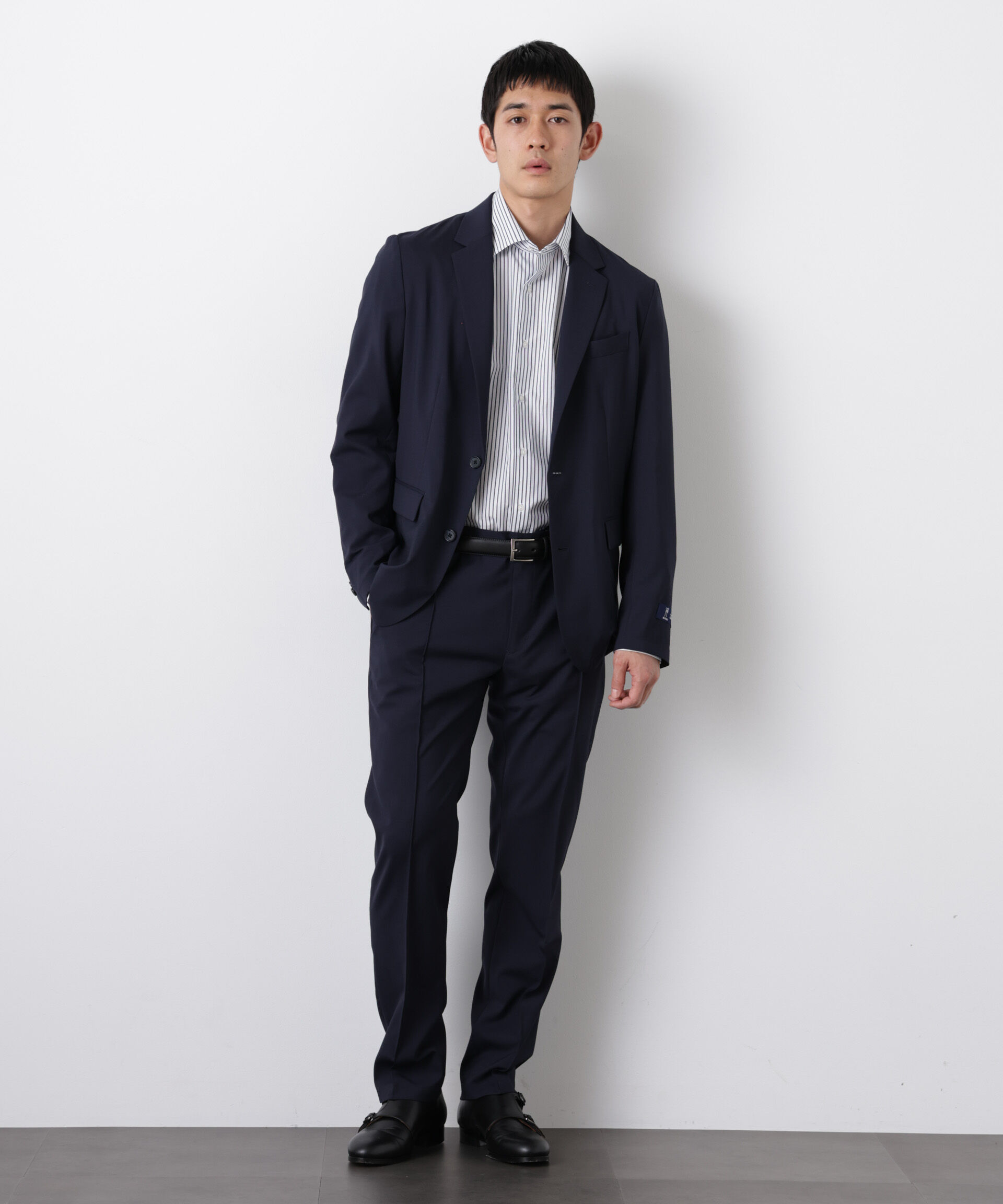 nano･universe「｢DamerinoSelect｣JAPANfabricウールストレッチパンツ（セットアップ可）」|スーツ|