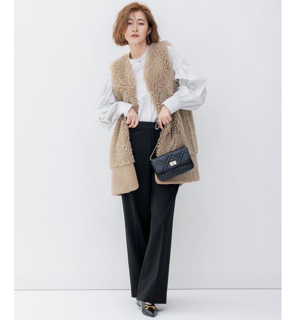 23区「【CLASSY.2月号掲載/洗える】TRストレッチギャバ ワイドパンツ」|その他|