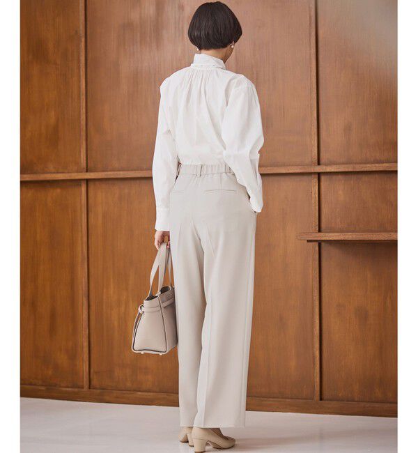 23区「【VERY・CLASSY.・LEE掲載/セットアップ対応】トリアセダブルジョーゼット フルレングス パンツ」|その他|
