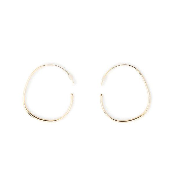 23区「ナロー フープ ピアス」|ピアス|ゴールド系