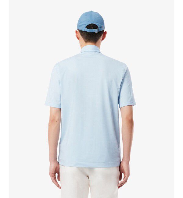 LACOSTE「消臭・速乾・UVカットマイクロチェックポロシャツ」|ポロシャツ|