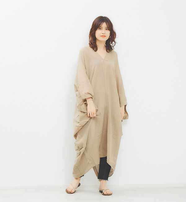 Rouge vif「【SU PARIS】 Ｖネックワンピ」|ワンピース|