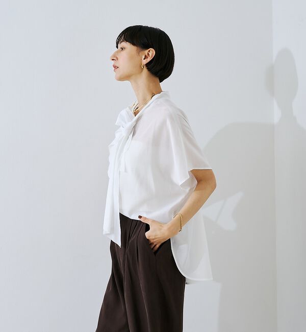 Rouge vif「ボウタイドルマンブラウス【予約】」|シャツ・ブラウス|