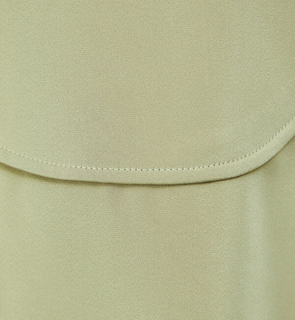 qualite「【WEB・一部店舗限定】起毛サテンカッティングブラウス」|シャツ・ブラウス|