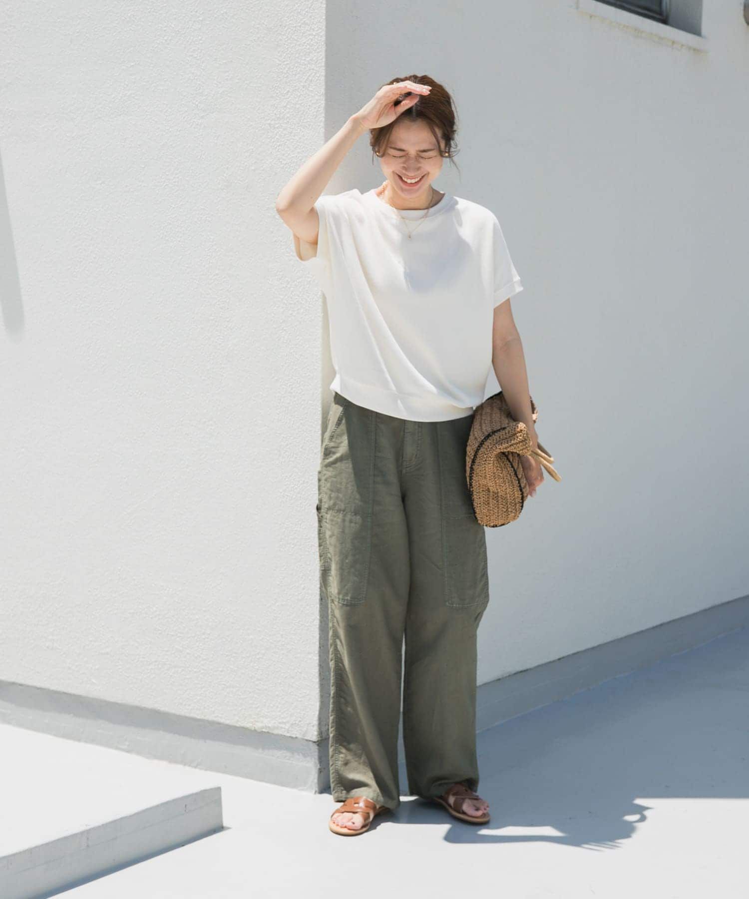URBAN RESEARCH DOORS「タックフライスフレンチTシャツ」|Tシャツ・カットソー|