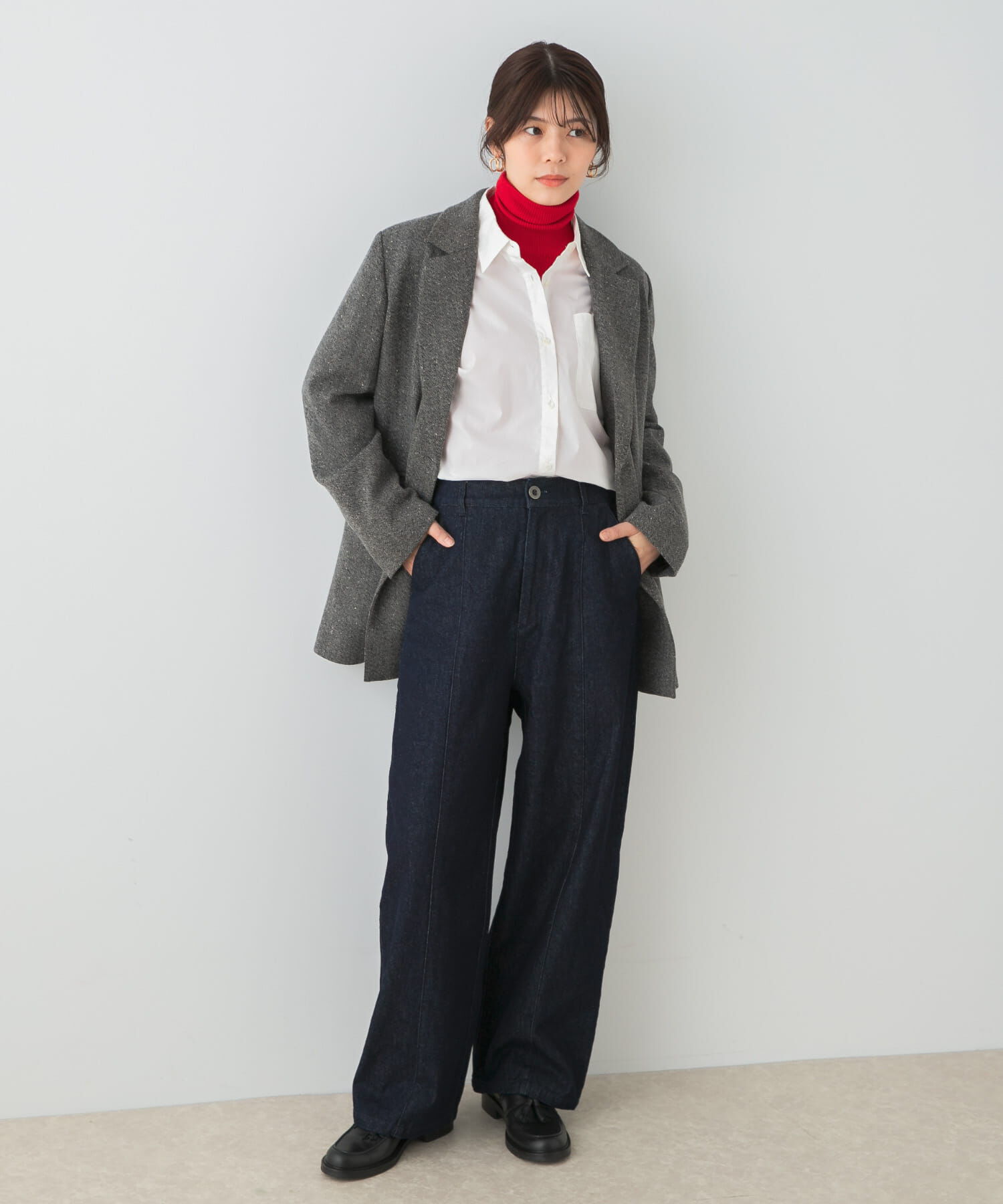 URBAN RESEARCH ROSSO「F by ROSSO　カーブフォルムデニムパンツ」|デニム|
