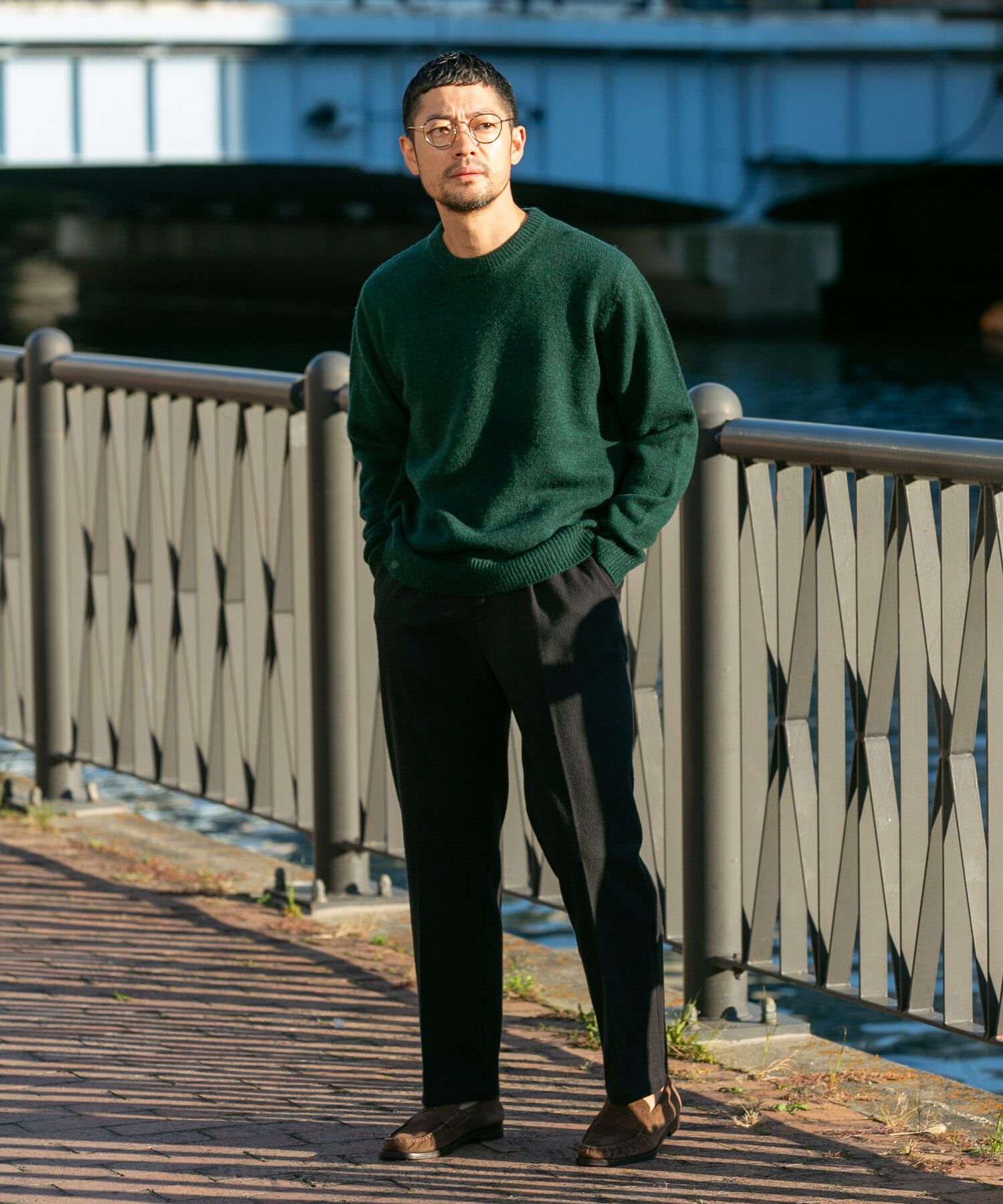 URBAN RESEARCH ROSSO「『XLサイズあり』シェットランドウールクルーネックニット」|ニット・セーター|