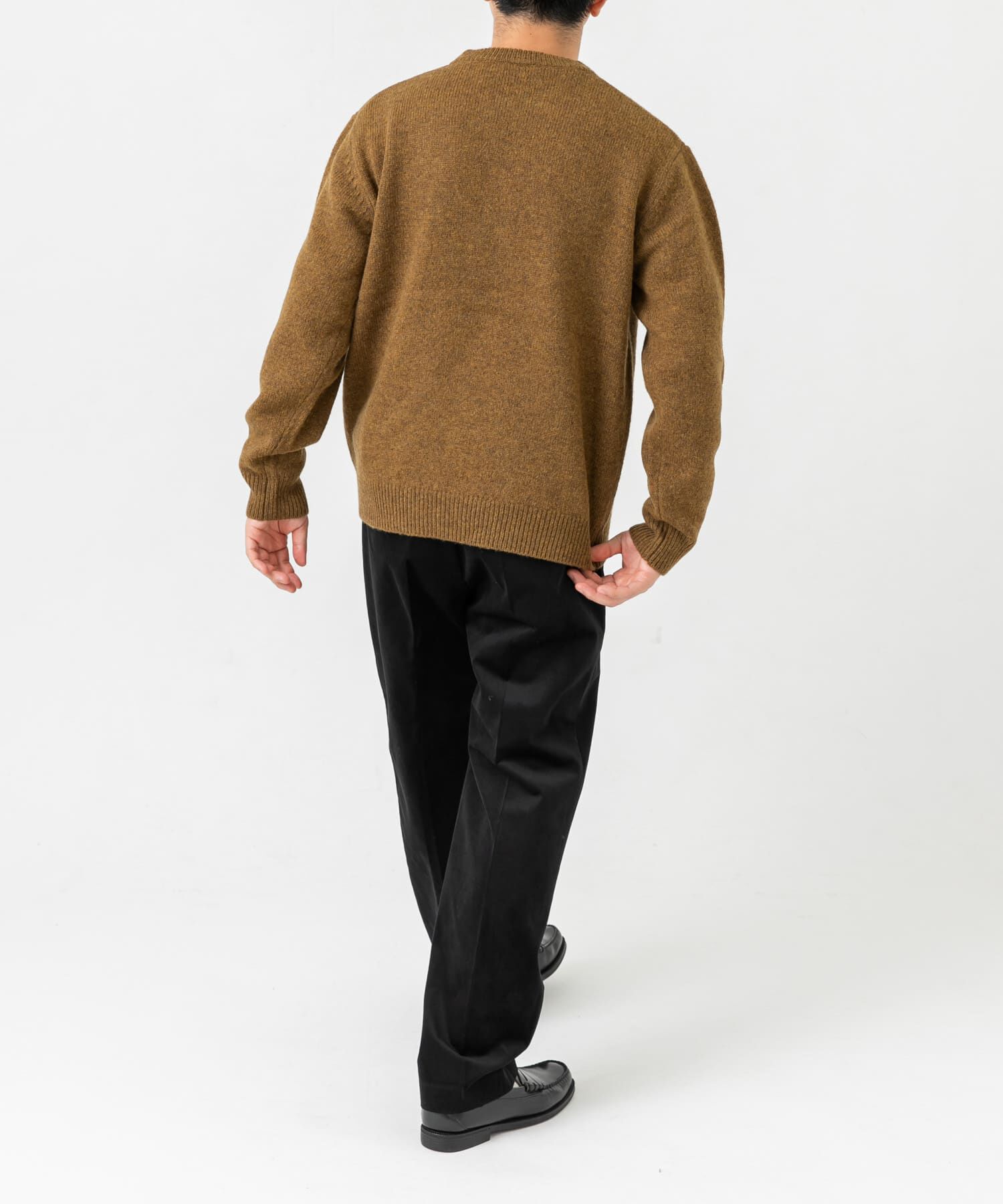 URBAN RESEARCH ROSSO「『XLサイズあり』シェットランドウールクルーネックニット」|ニット・セーター|