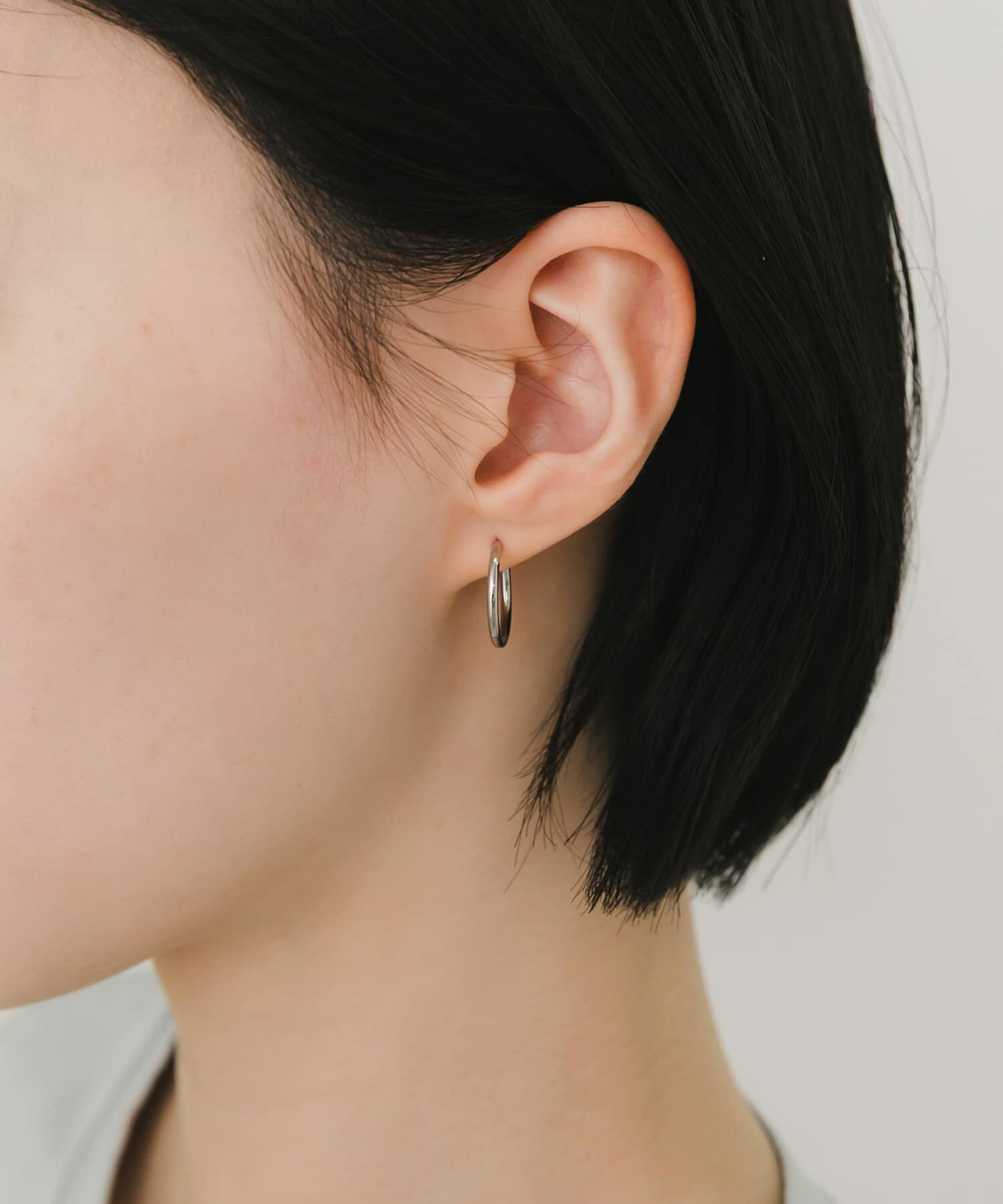 SMELLY「ステンレスフープピアス17mm」|ピアス|