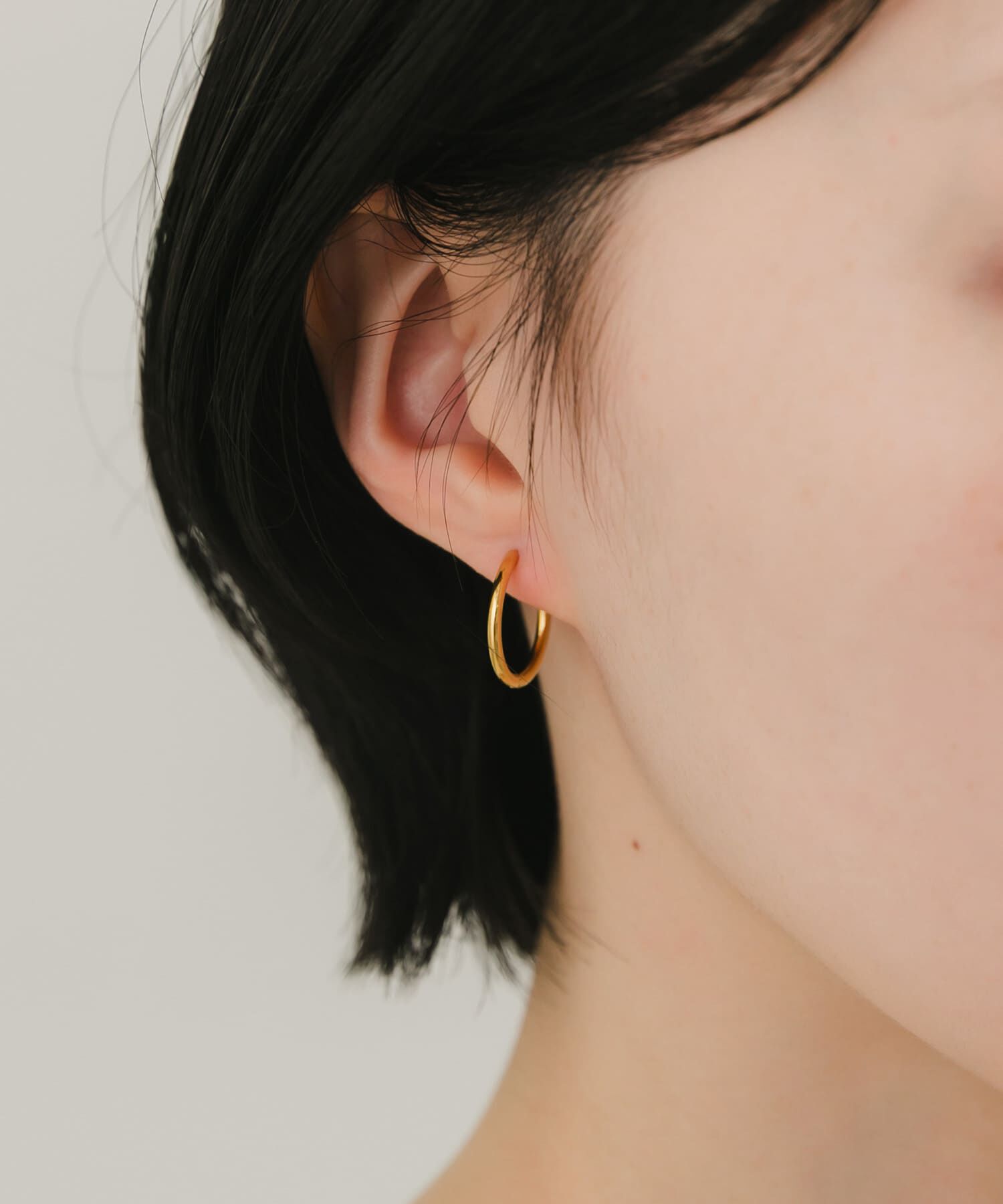 SMELLY「ステンレスフープピアス17mm」|ピアス|