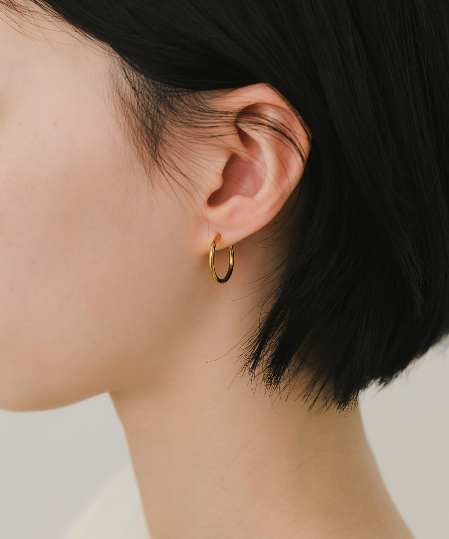 SMELLY「ステンレスフープピアス17mm」|ピアス|