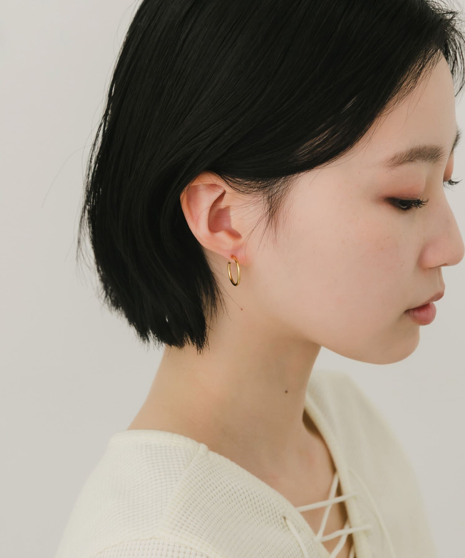 SMELLY「ステンレスフープイヤリング17mm」|イヤリング|