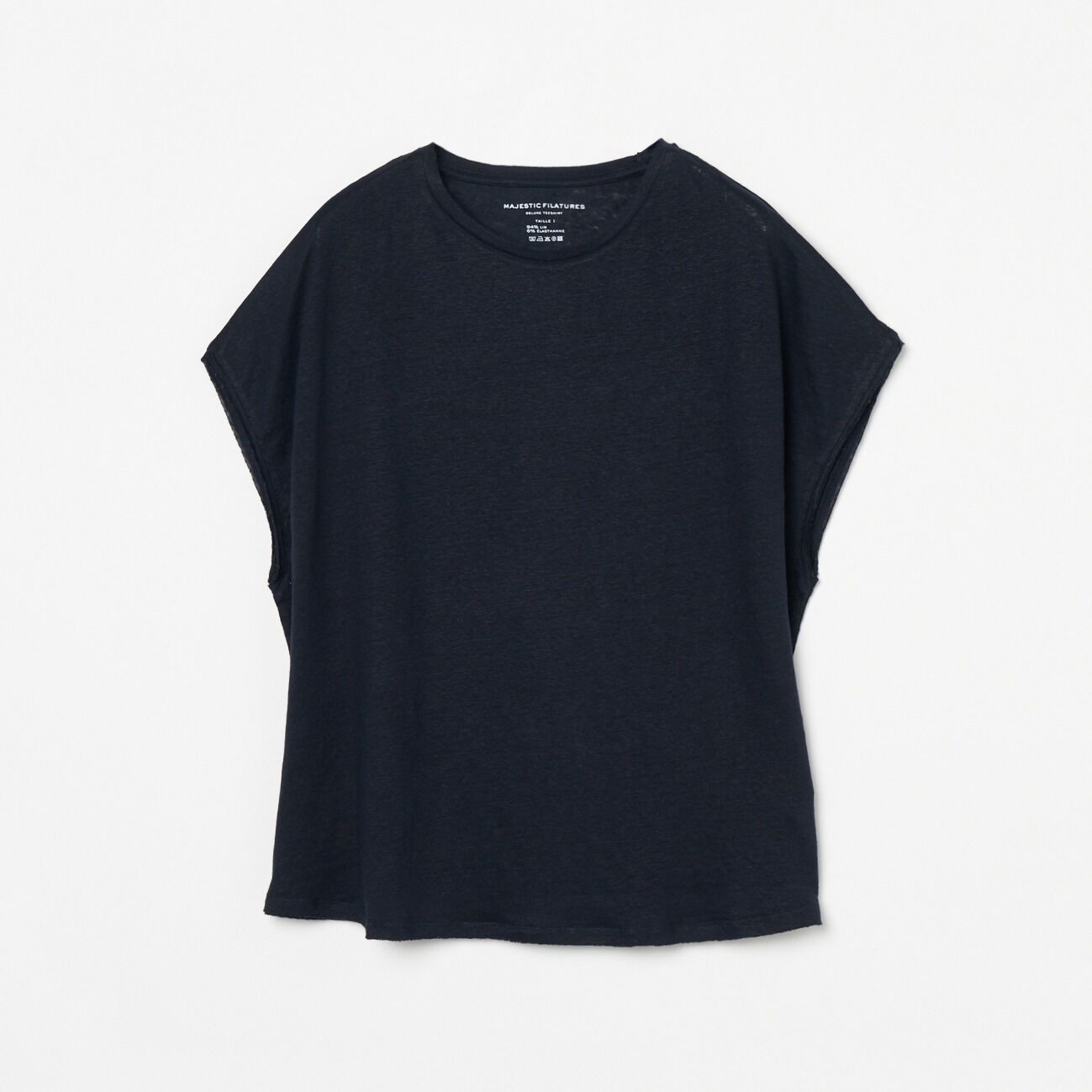  「MAJESTIC FILATURES FRENCH SLEEVE」|Tシャツ・カットソー|ネイビー