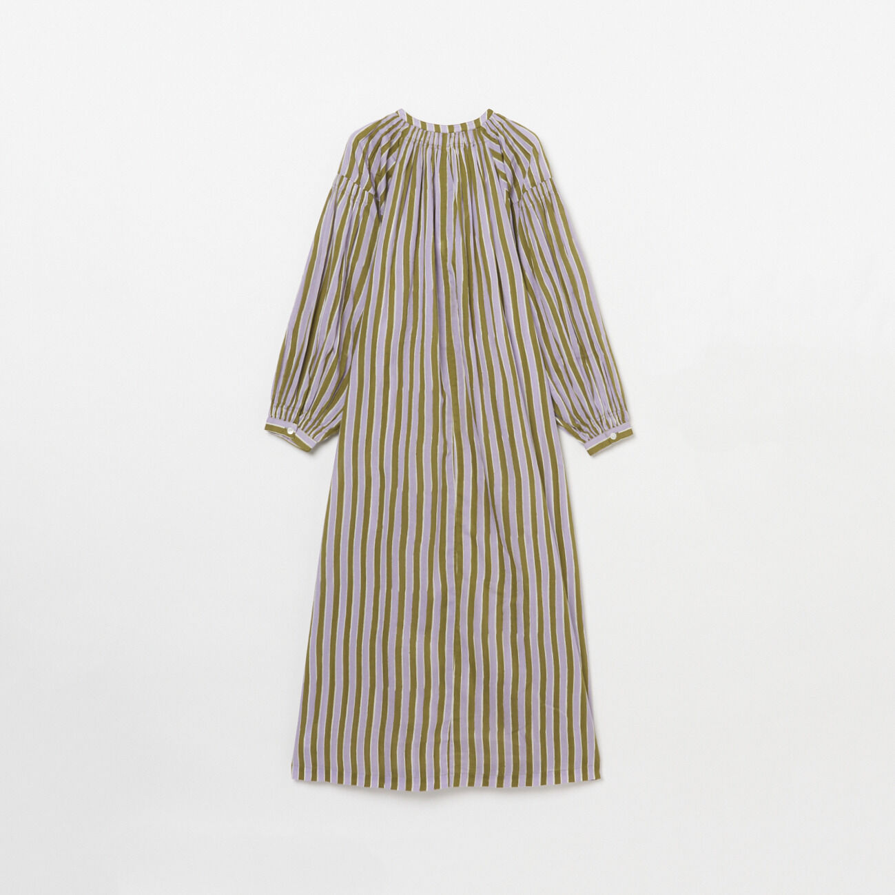  「SARA MALLIKA COTTON WAVE STRIPE KAFTAN」|ワンピース|