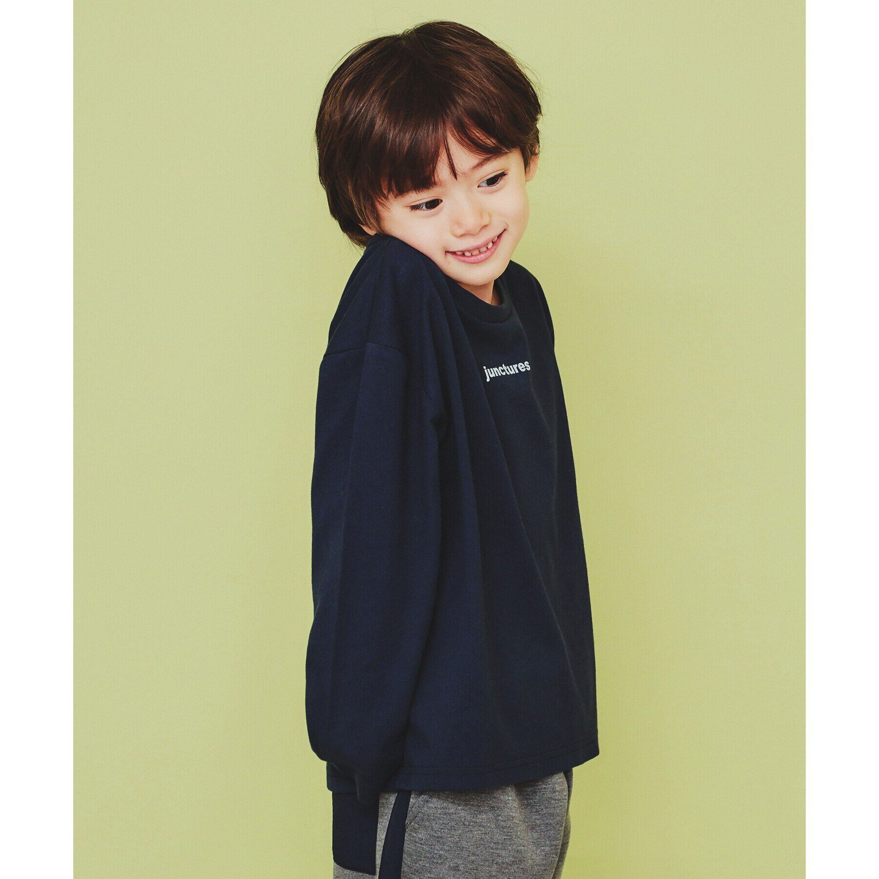 THE SHOP TK「【120－150】フォトプリント長袖Tシャツ/洗濯機OK」|Tシャツ・カットソー|