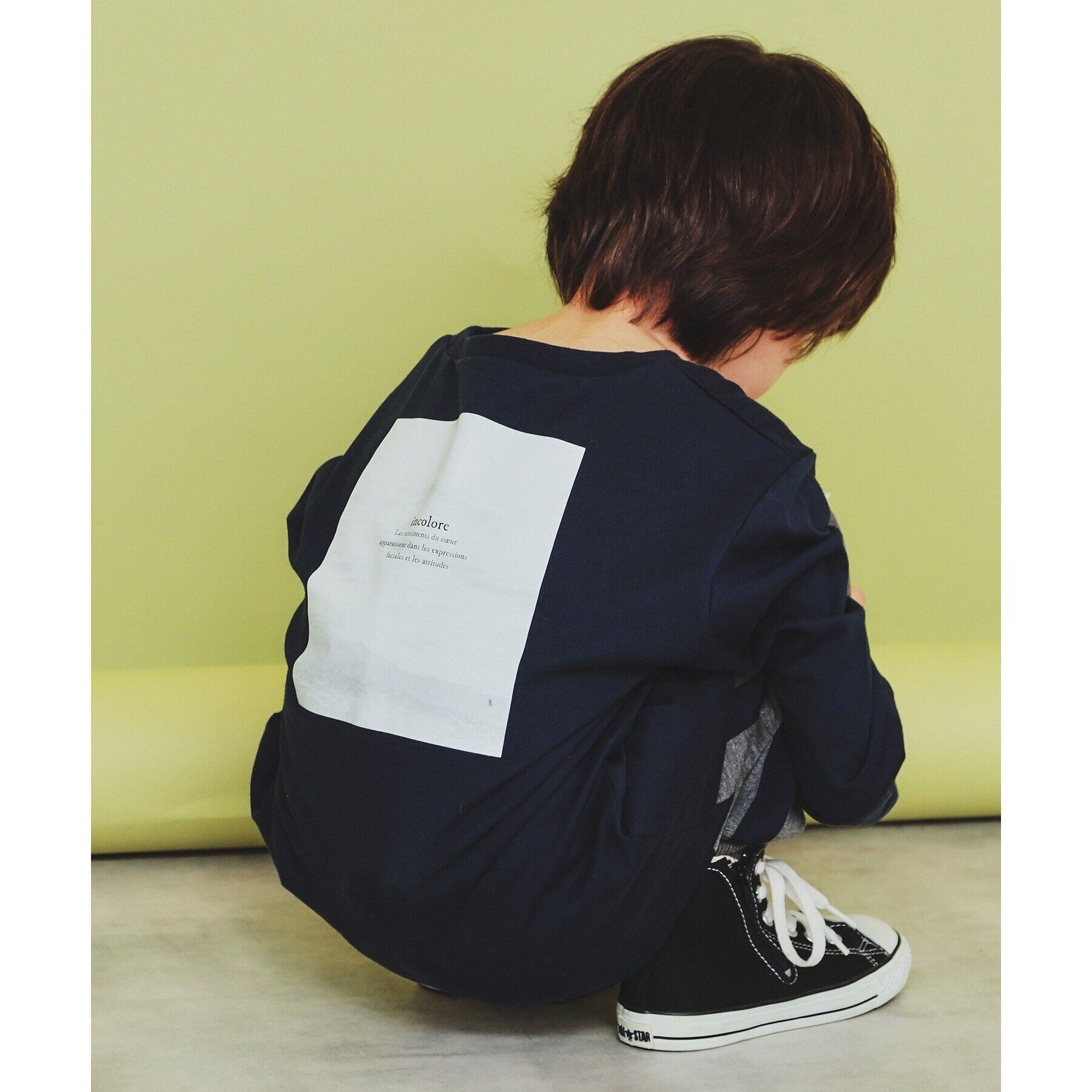 THE SHOP TK「【120－150】フォトプリント長袖Tシャツ/洗濯機OK」|Tシャツ・カットソー|